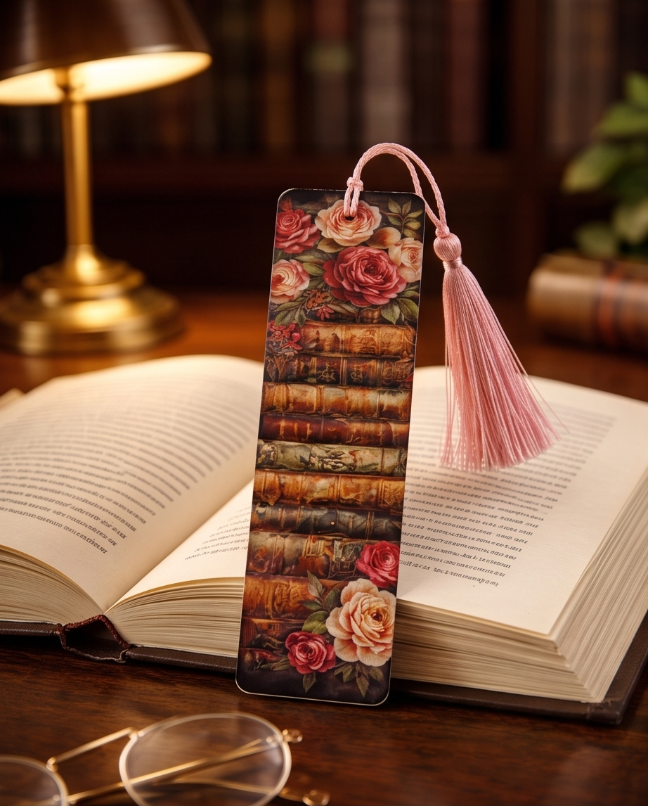 Roses & Old Books Bookmark ✨📚🌸