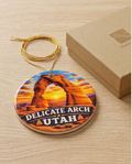 Delicate Arch Utah Ornament – Sunset Desert Landmark Design
