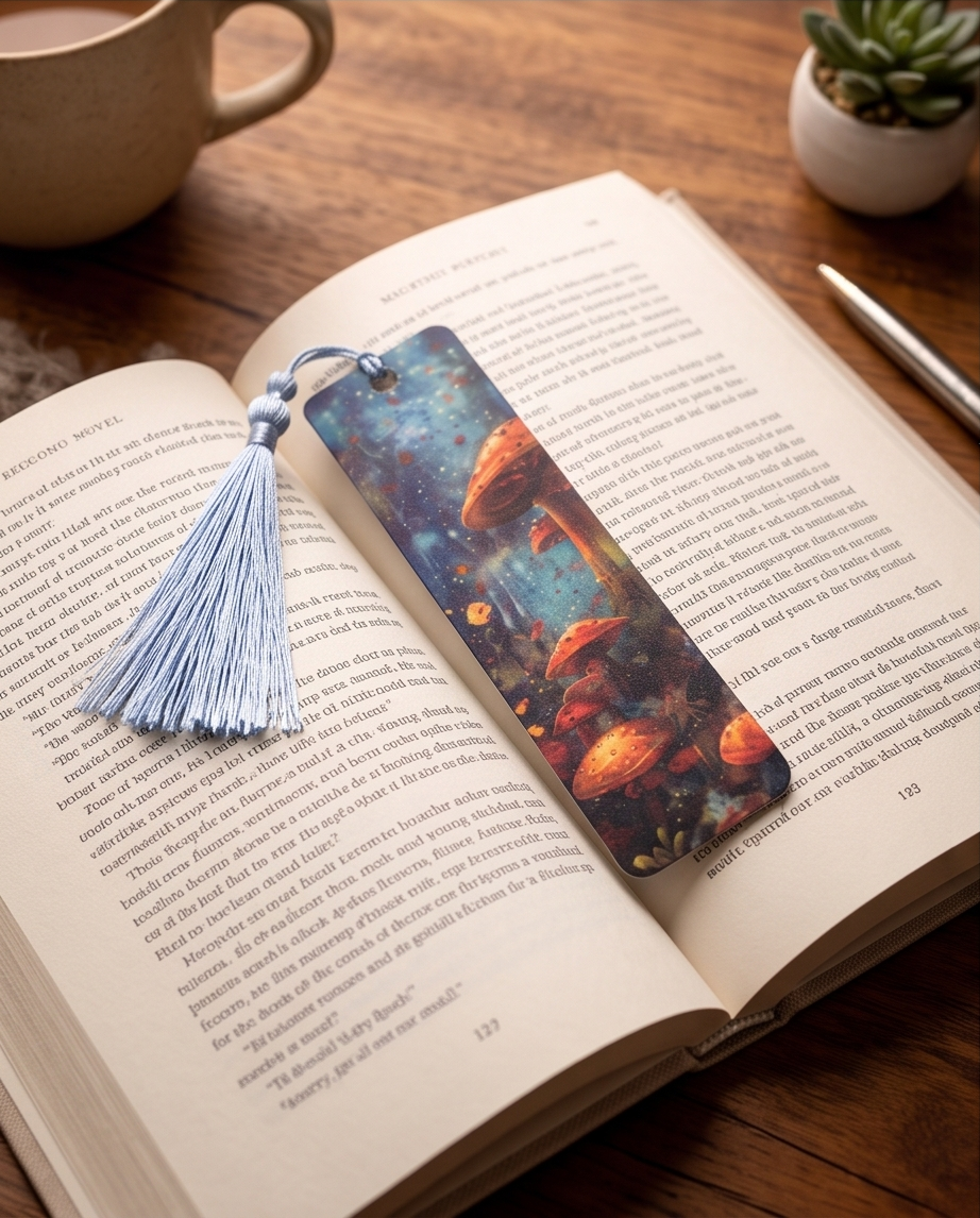 Woodland Mushroom Bookmark 🍄✨