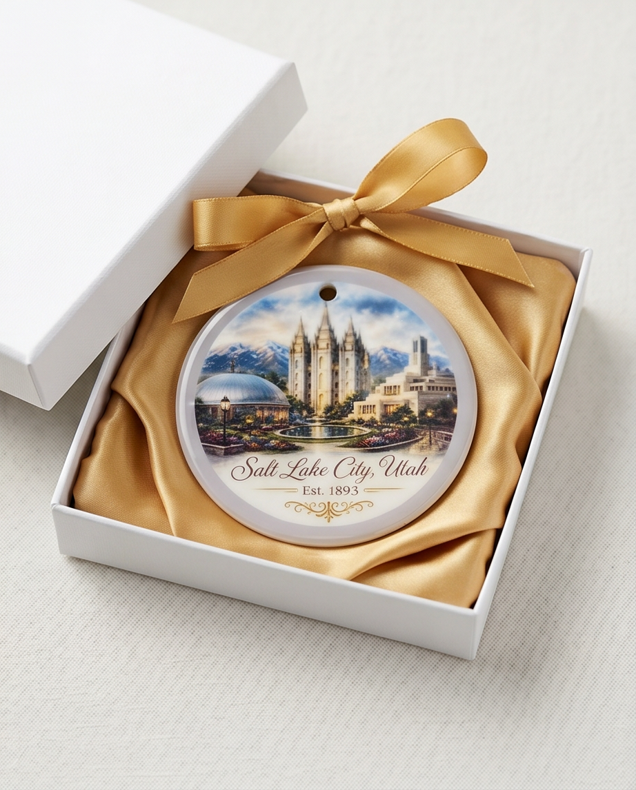 Salt Lake City Utah Landmark Ornament