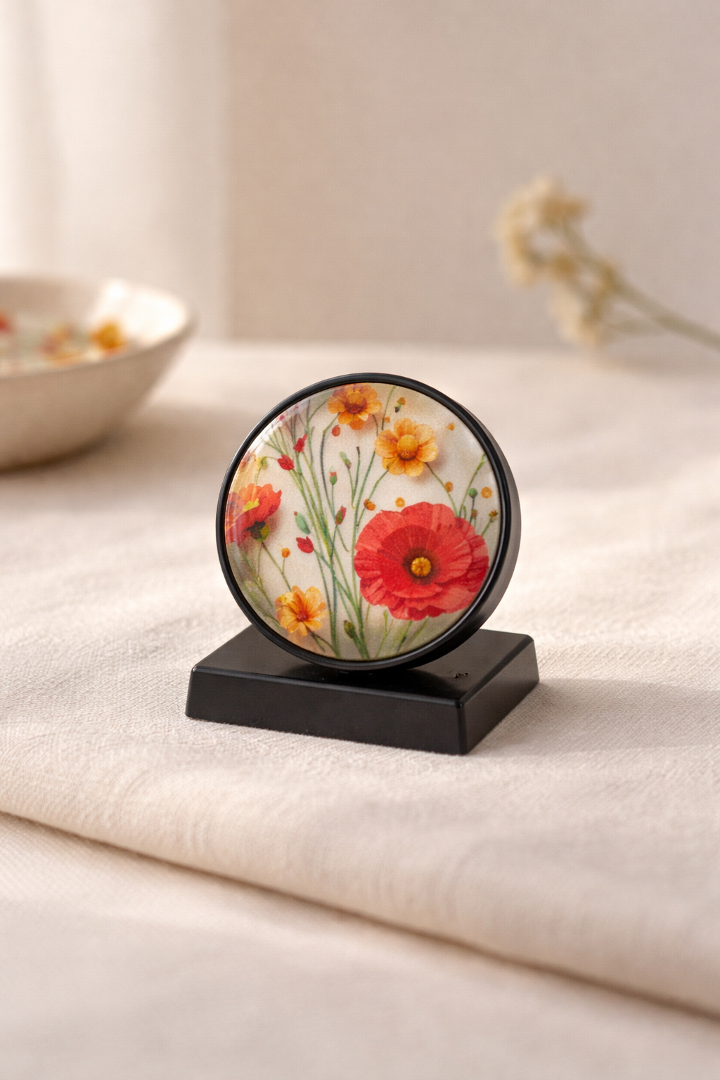 Red & Orange Floral Pop Socket 🌺✨
