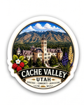 Cache Valley Utah Sticker – Heritage, Community & Agriculture Scenic Decal