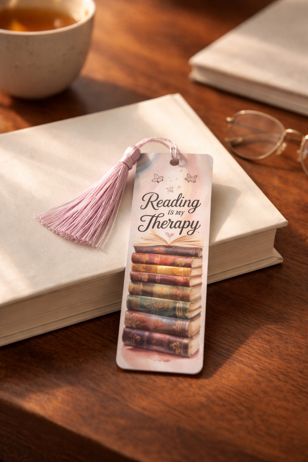 Reading is Therapy Book Marker