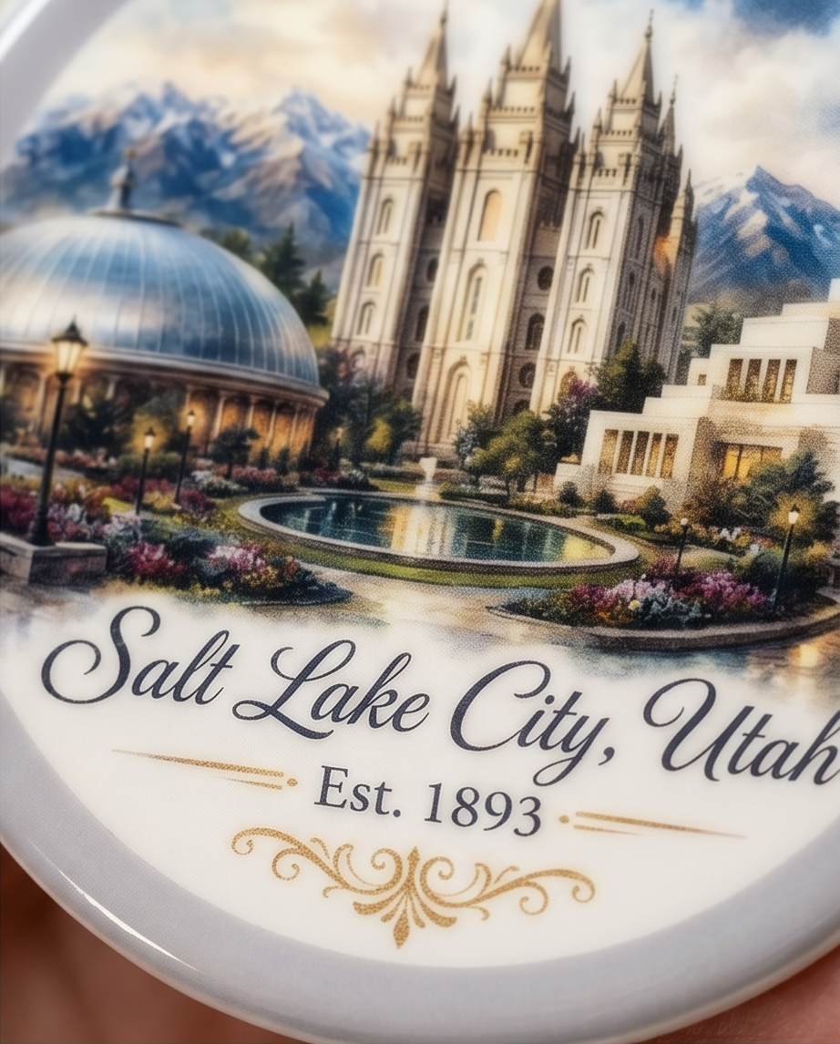 Salt Lake City Utah Landmark Ornament