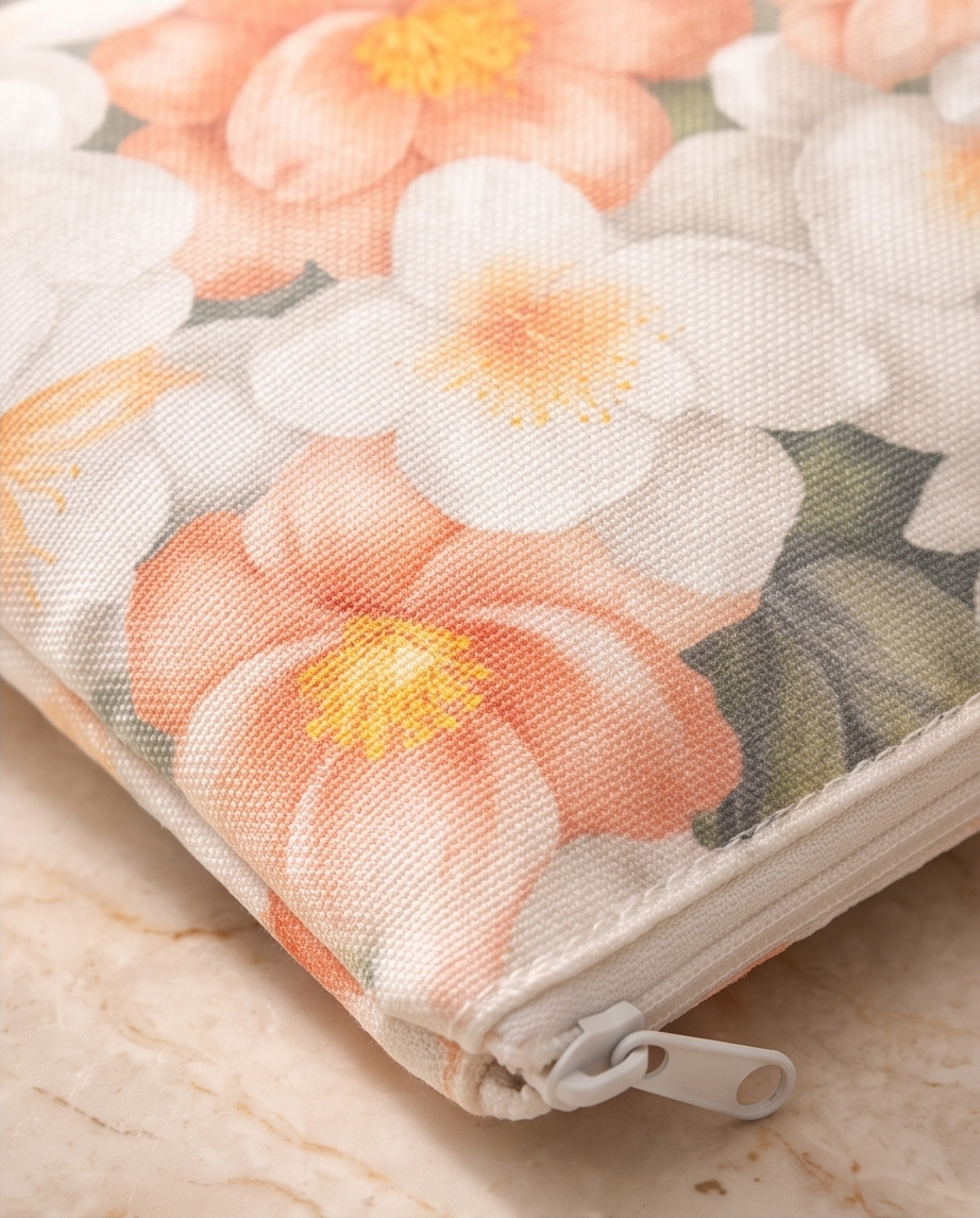 Soft Petal Bloom Cosmetic Pouch🌸
