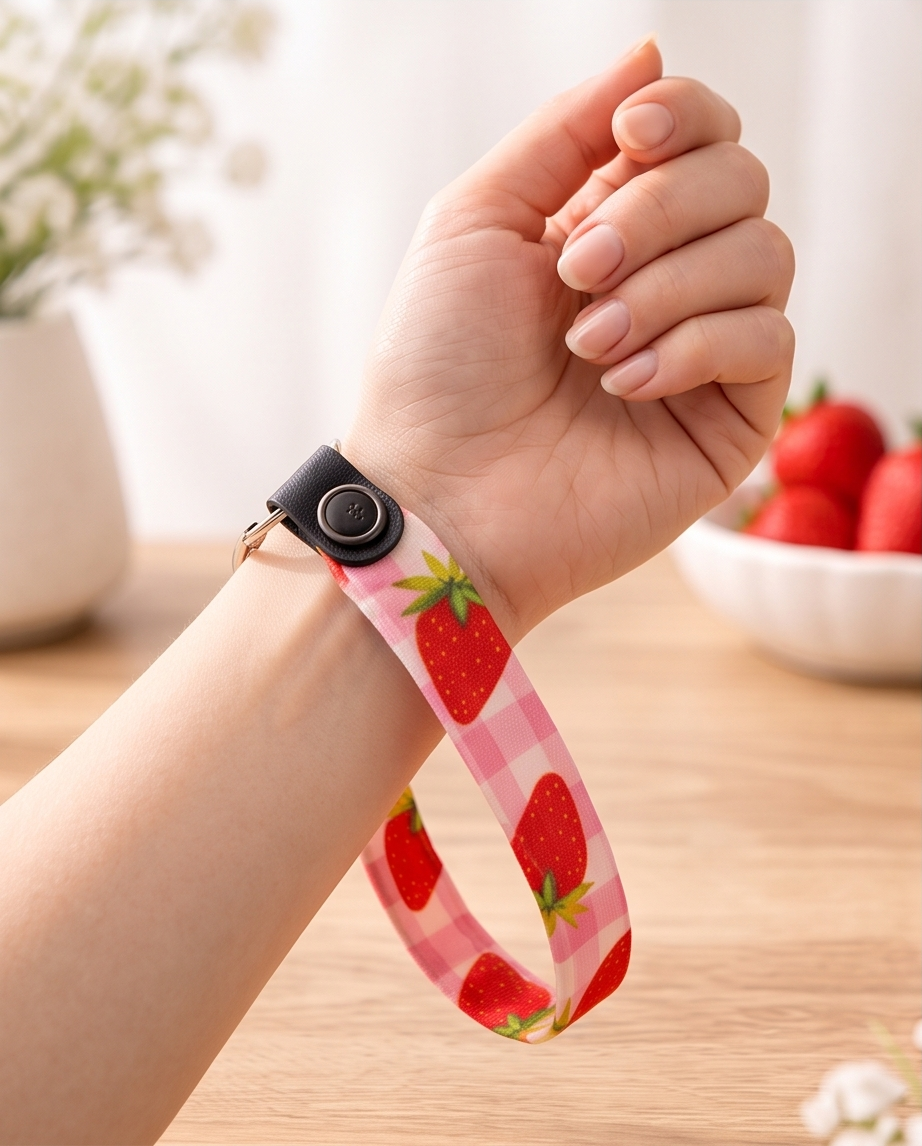 Strawberry Picnic Wristlet 🍓✨