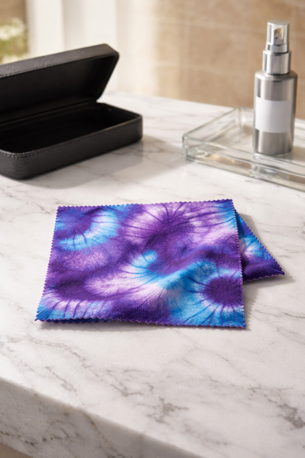 Violet Swirl Vibes Glasses Cloth 💜🌈