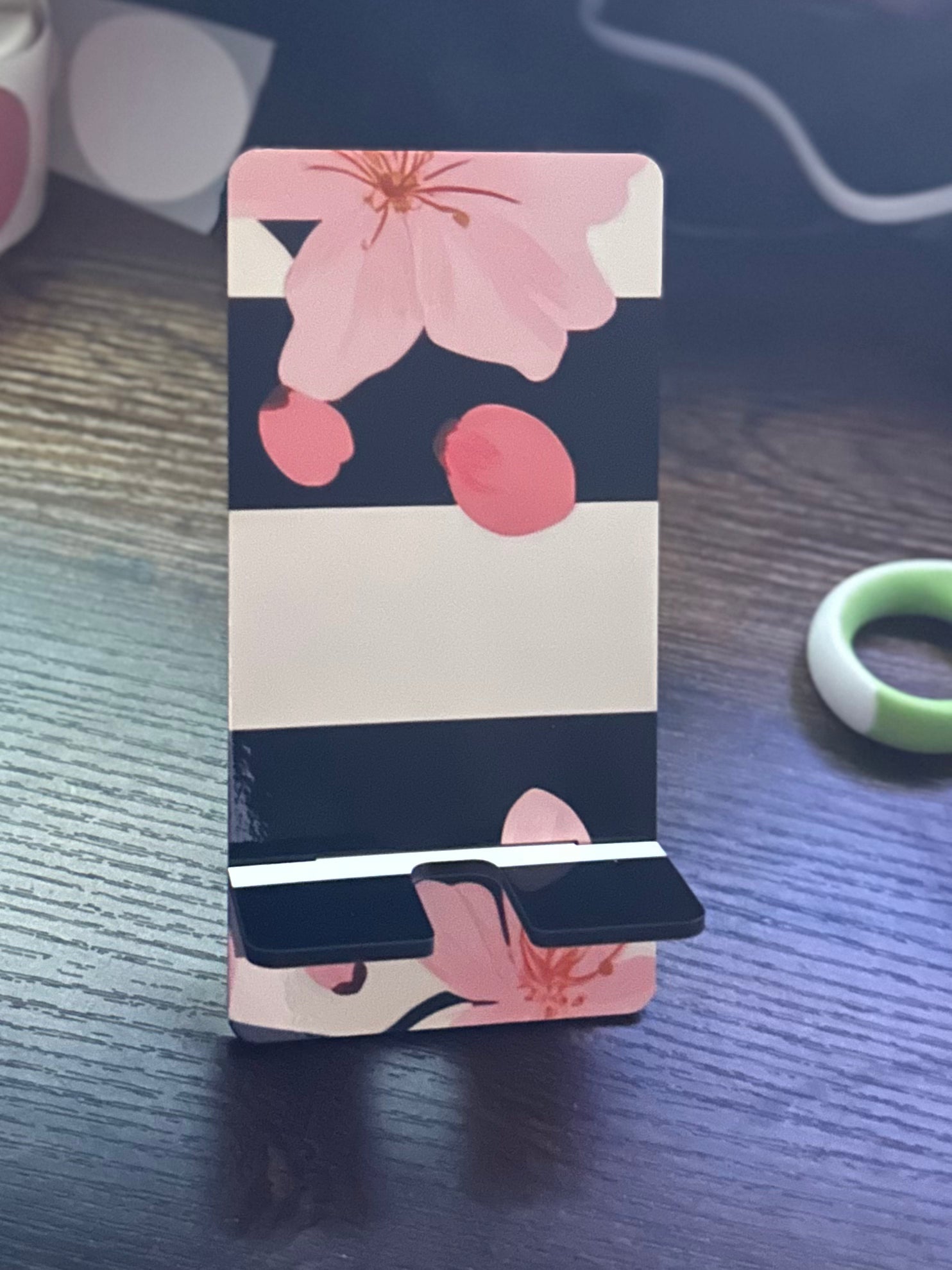 Blossoms in Bold Stripes 🌸📱