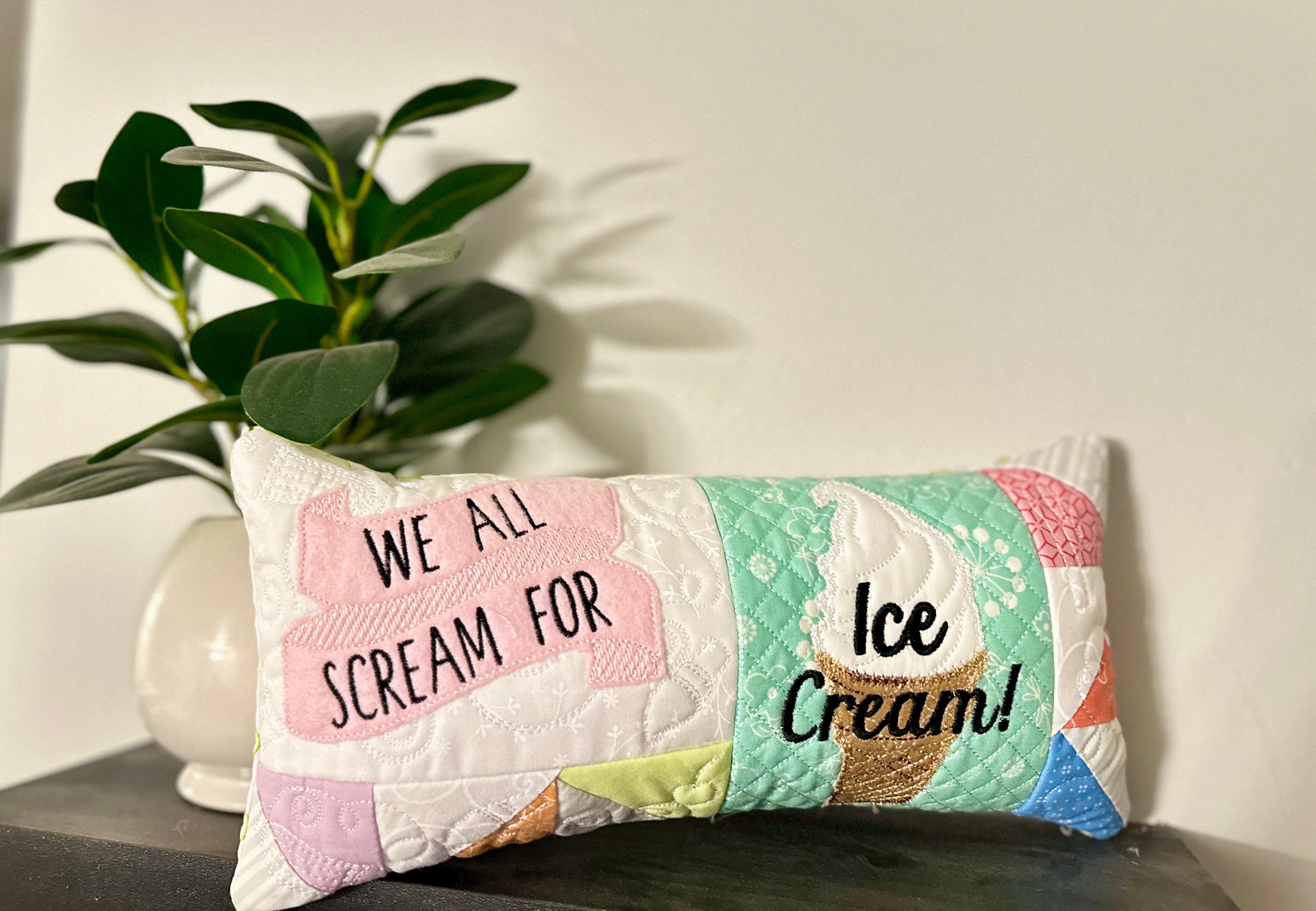 We all scream for ice cream pillow