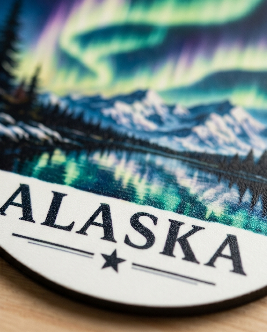 Alaska Northern Lights Scenic Magnet