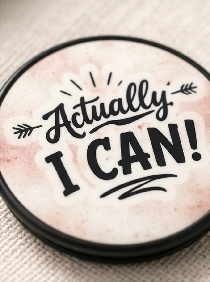 Actually I Can Phone Grip | Motivational Quote Phone Holder | Inspirational Phone Accessory | Positive Affirmation Gift for Her