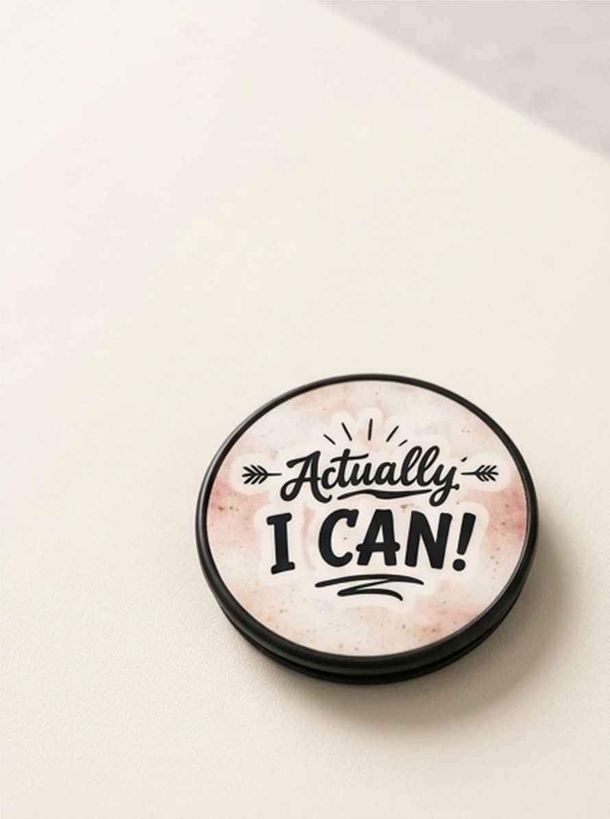 Actually I Can Phone Grip | Motivational Quote Phone Holder | Inspirational Phone Accessory | Positive Affirmation Gift for Her