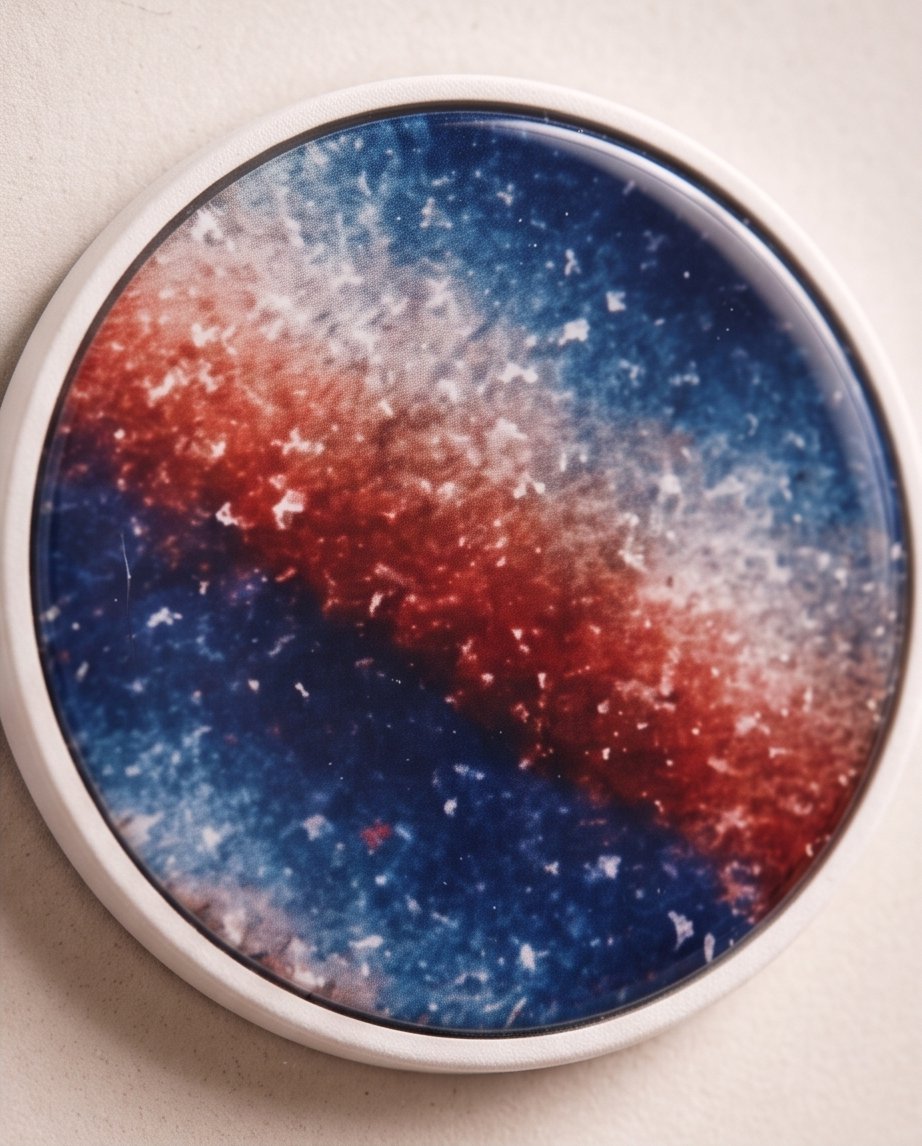 Galaxy Phone Grip | Red and Blue Space Phone Holder | Starry Night Phone Accessory | Cosmic Design Gift for Space Lovers