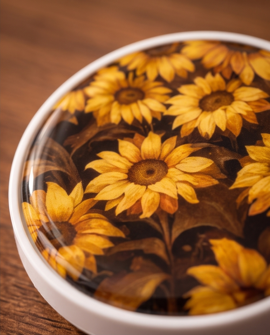 Sunflower Phone Grip | Yellow Floral Phone Holder | Rustic Sunflower Phone Accessory | Flower Lover Gift for Her