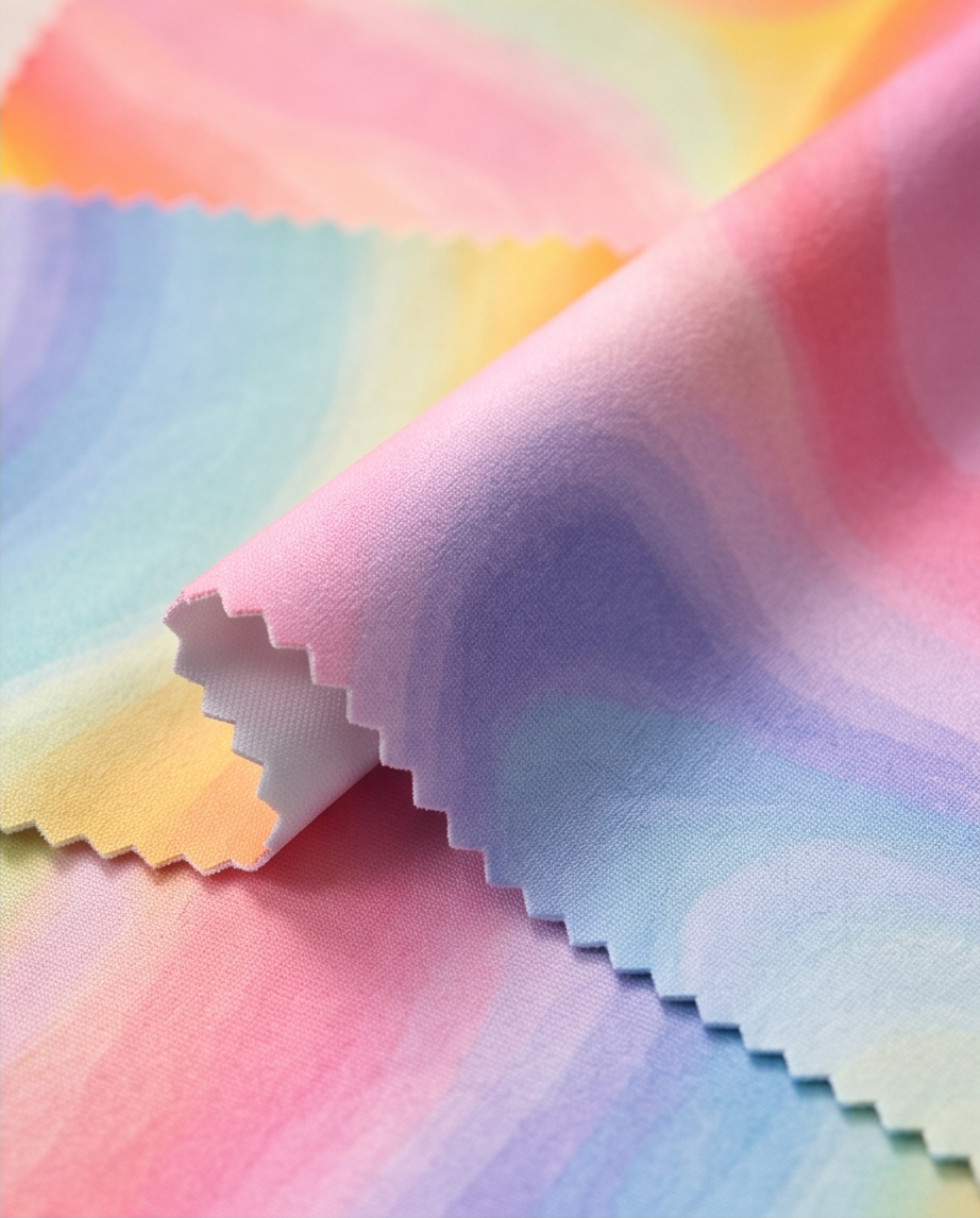 Rainbow Breeze Swirl Glassed Cloth 🌈💫