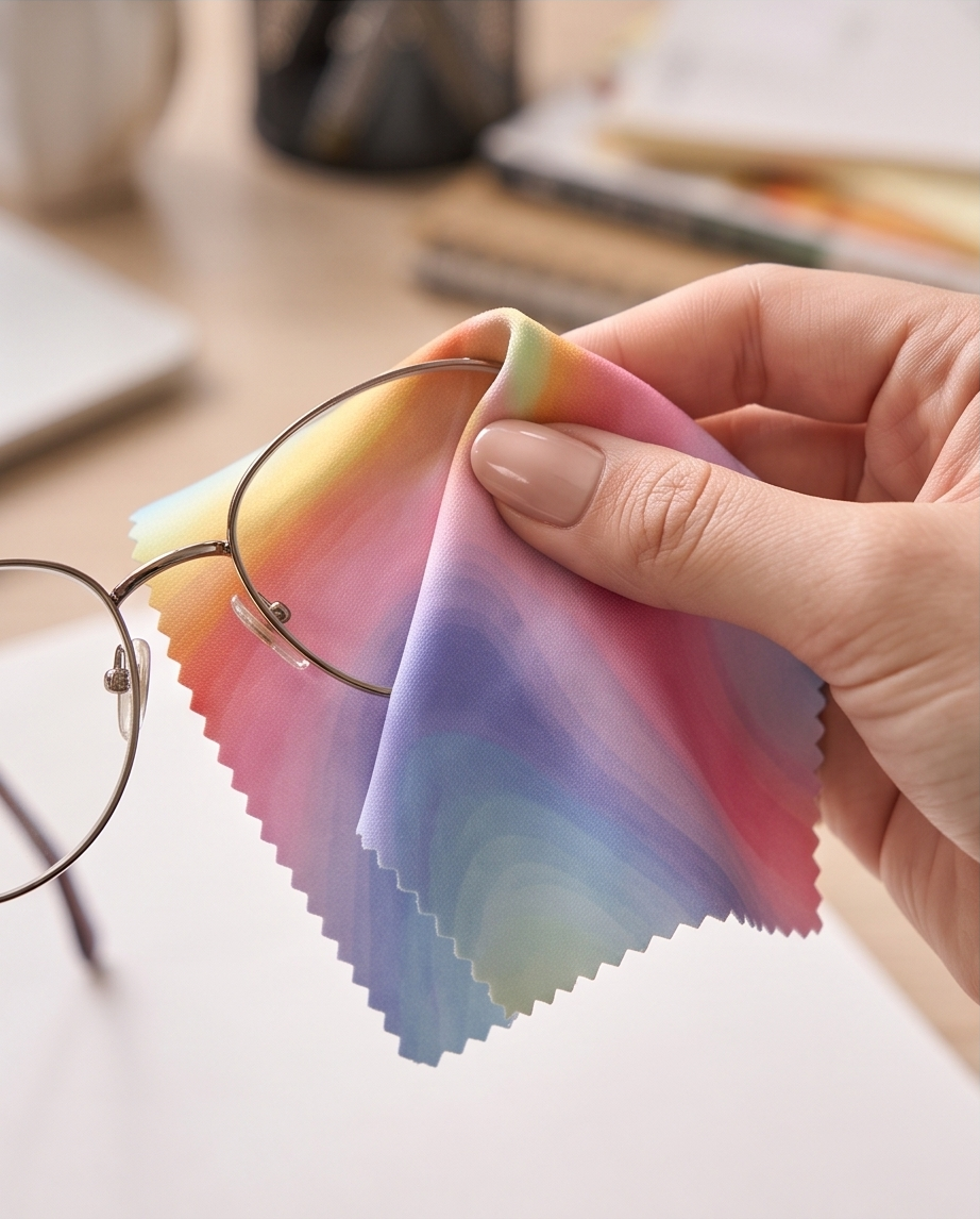 Rainbow Breeze Swirl Glassed Cloth 🌈💫