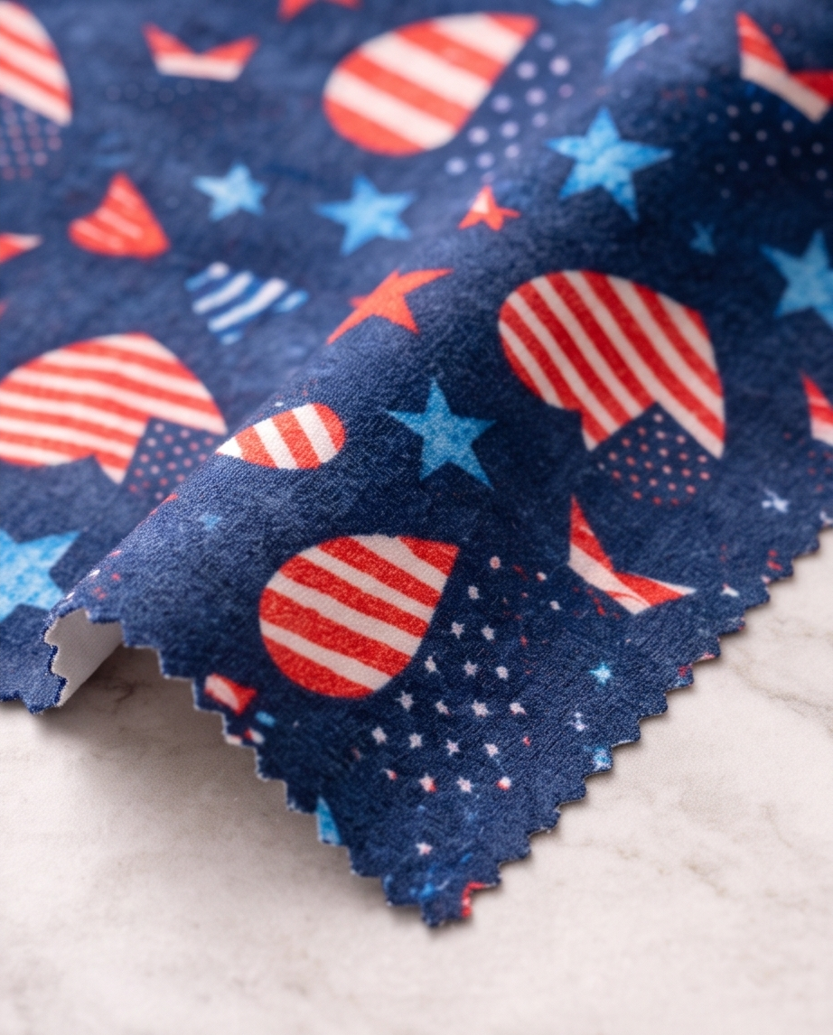 Patriotic Star Burst Glasses Cloth ⭐
