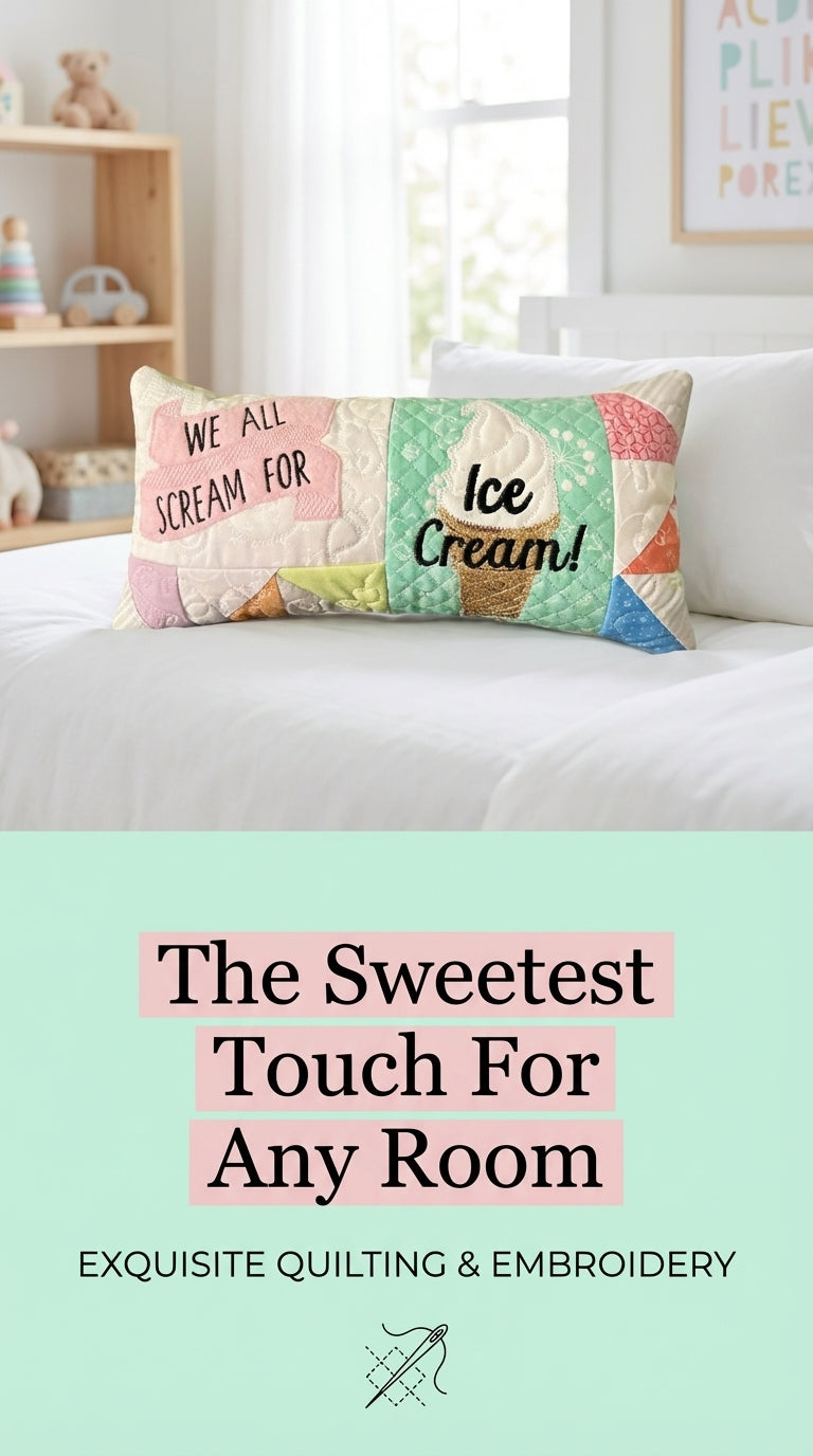 We all scream for ice cream pillow