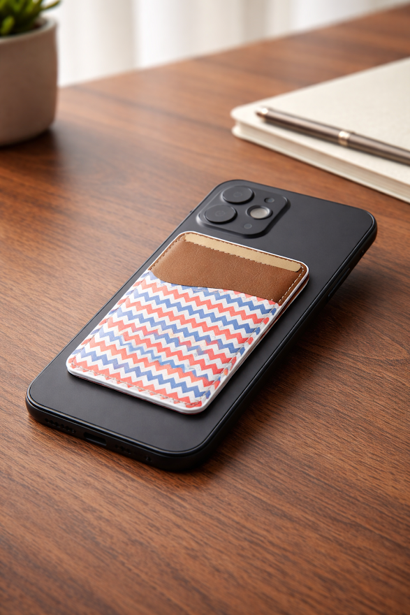 Bold Zigzag Phone Cardholder 📘