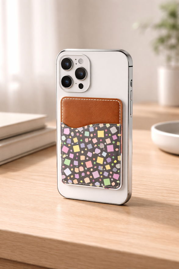 Modern Mosaic Phone Cardholder 🎨