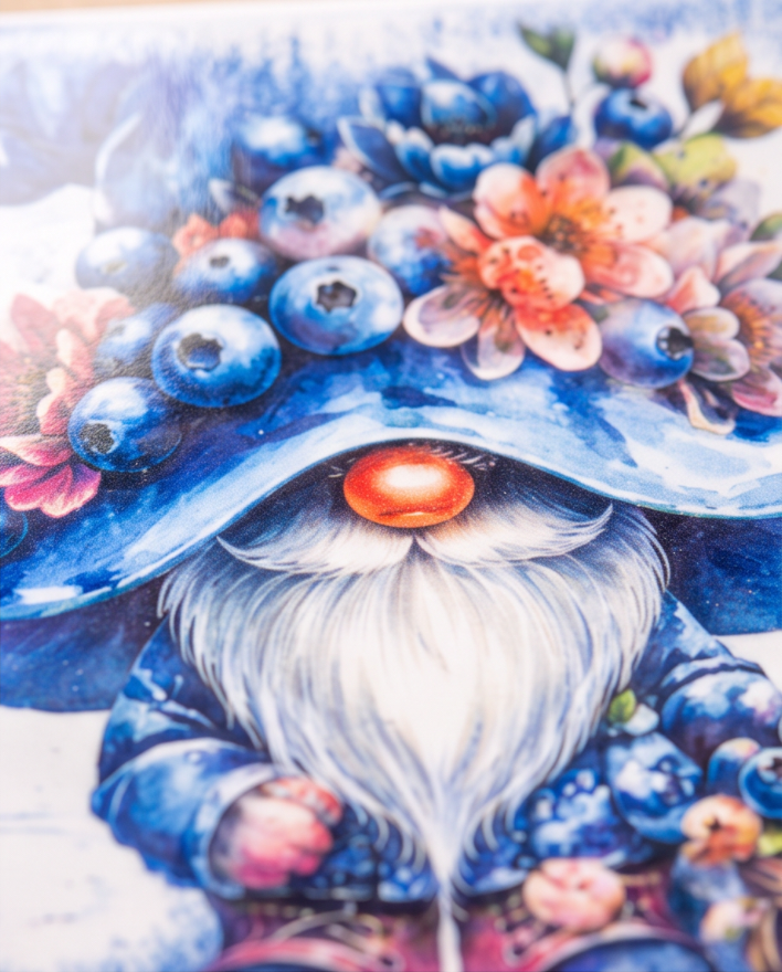Blueberry Blossom Gnome Coaster ✨🍄