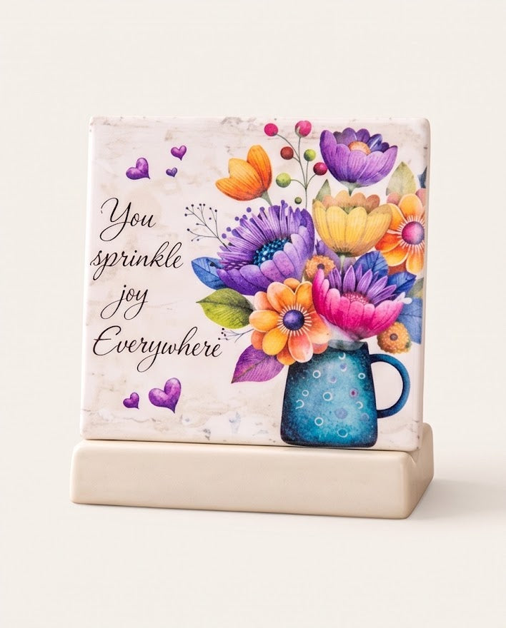 Sprinkle Joy Floral Mug Coaster