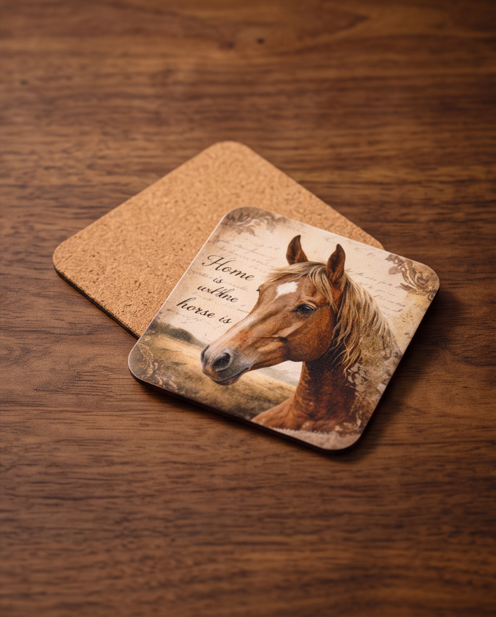 Home Is Where the Horse Is Coaster🐴