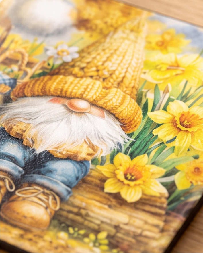Spring Gnome Bloom Coaster🌼