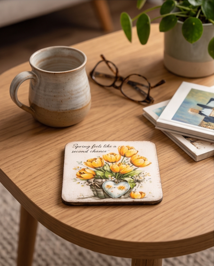 Spring’s Second Chance Tulip Coaster🌼