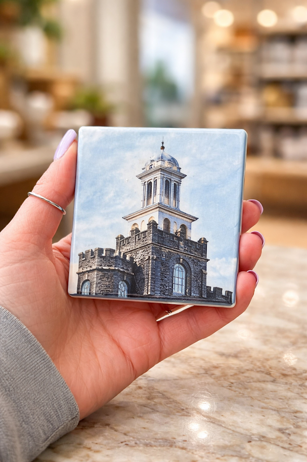 Logan Temple Art Tile Decor ✨🌿