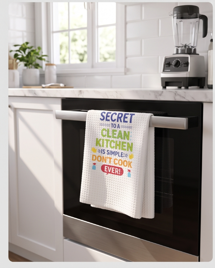 The Clean Kitchen Secret Kitchen Towel 🍽️😂