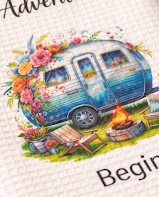 Adventure Begins Here Kitchen Towels 🏕️💙
