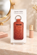 Speckled Rose Leather Lipstick Holder💄
