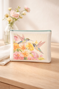 Hummingbird Garden Zipper Pouch🌺