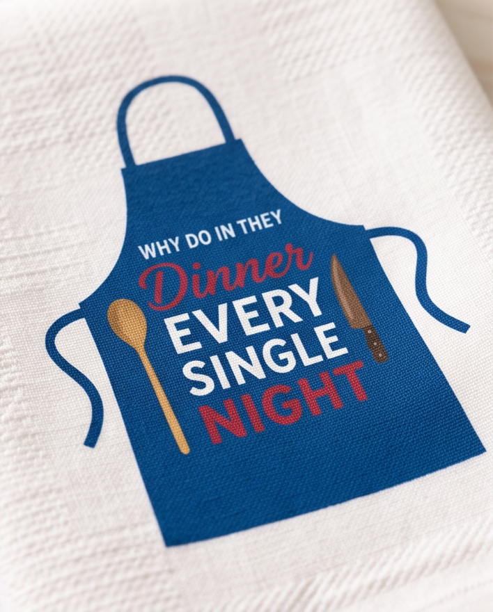 Why Do They Want Dinner Every Single Night? Kitchen Towel 🍋✨ 🍽️😅