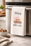 Baking Is the Spice of Life Kitchen Towel ✨🌿🧁