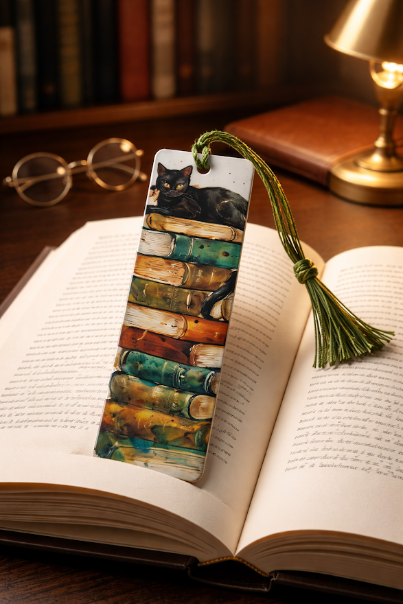 Cat on the Classics Bookmark 📚✨🐾