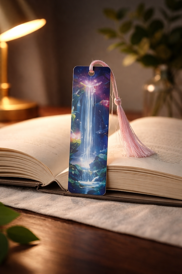 Enchanted Waterfall Dreams Bookmark ✨🌿📖
