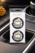 Always Bee Kind Car Coasters ✨🌼🚗