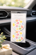 Pastel Easter Egg Car Coasters ✨🌼🚗