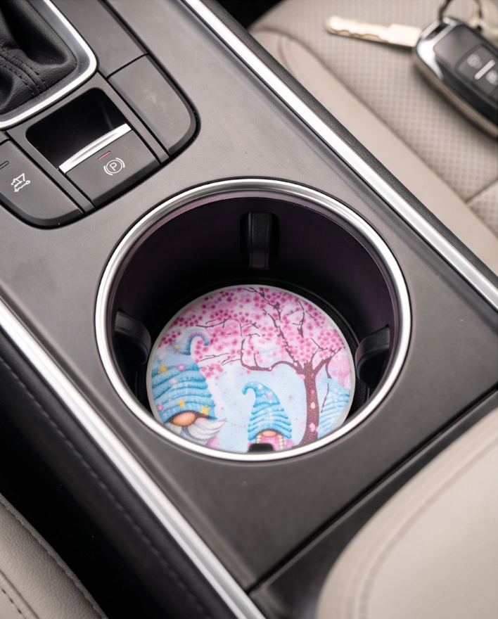 Blossom Gnome Car Coasters ✨🌸🚗