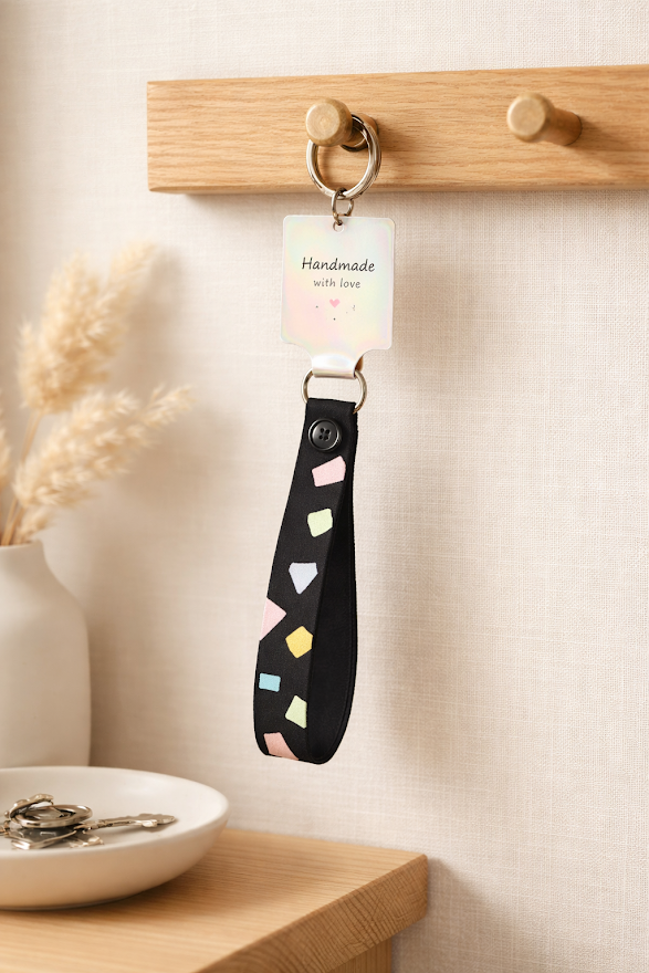 Pastel Geo Dream Keychain 🌈✨