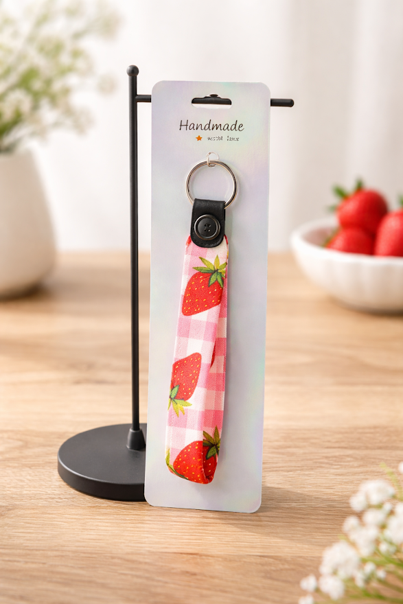 Strawberry Picnic Wristlet 🍓✨