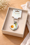 Daisy Heart Meadow Keychain 🌼💚✨