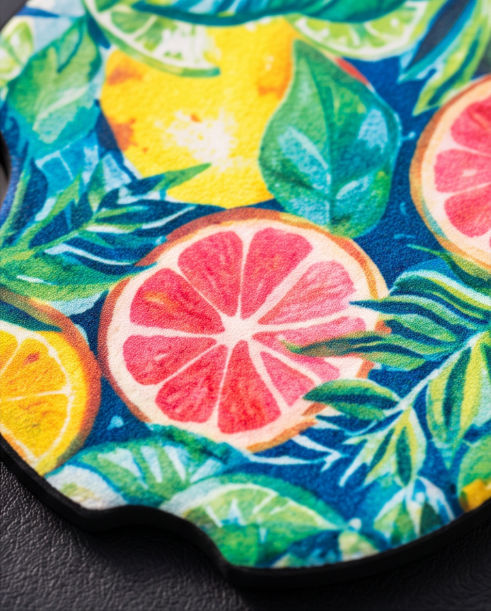 Citrus Sunshine Car Coasters 🍋🍊✨