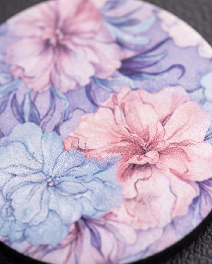 Blooming Pastel Garden Car Coasters 🌸💜✨