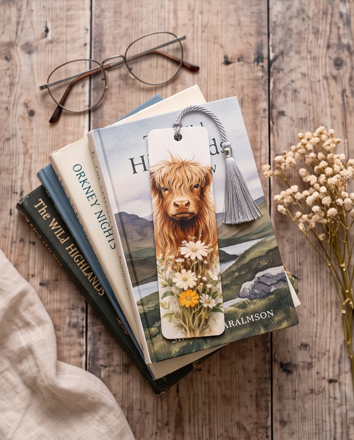 Highland Daisy Dreams Bookmark ✨🌼📚