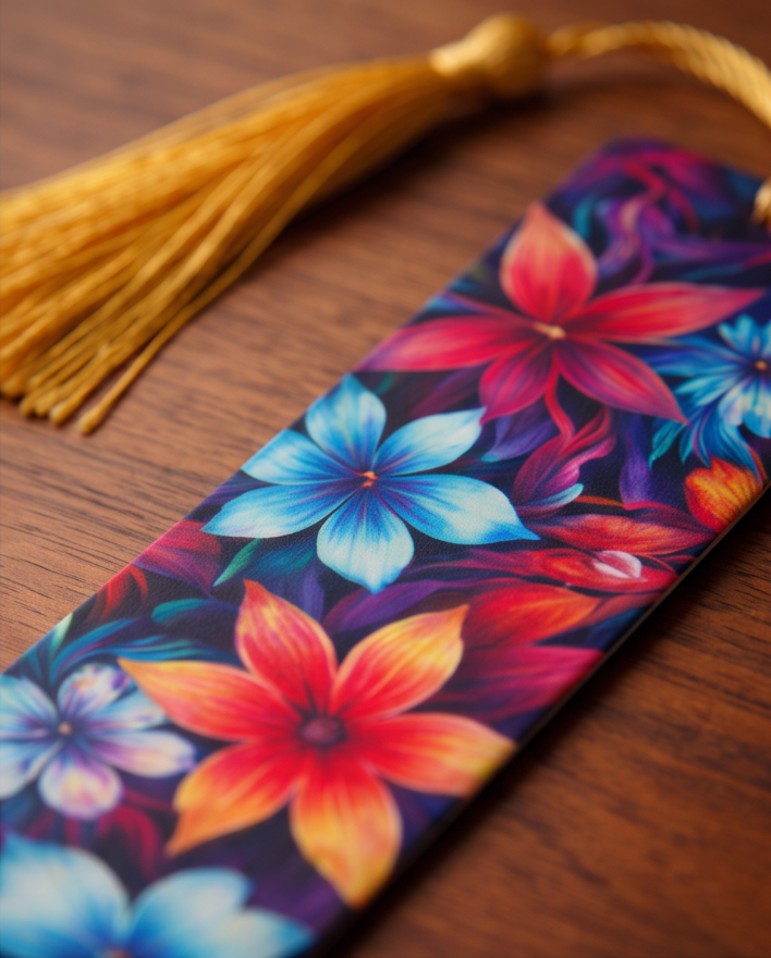 Bright Floral Bookmark 🌼📚