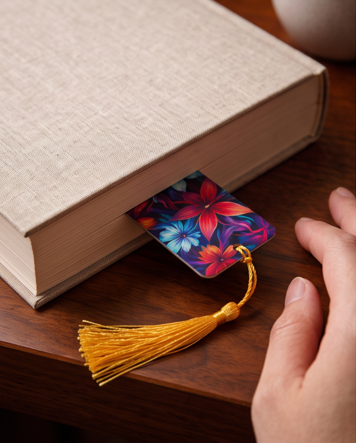 Bright Floral Bookmark 🌼📚
