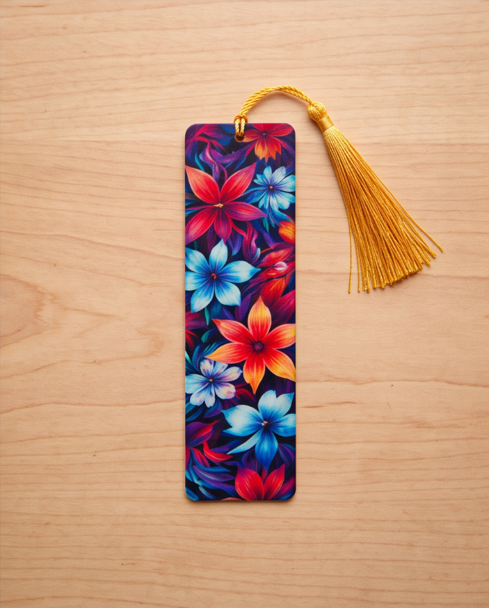 Bright Floral Bookmark 🌼📚